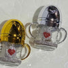 BABY GLASS FEEDER BEEDS ON BODY 120ML