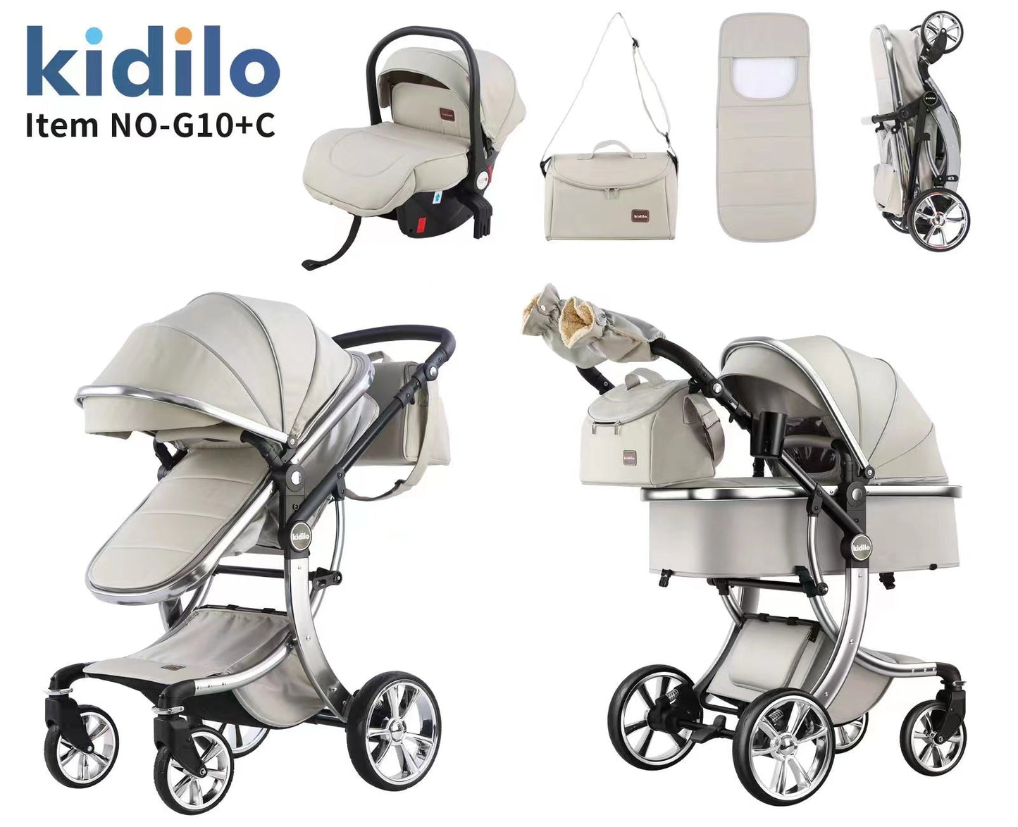 KIDS STROLLER DLX TRAVEL SET KIDILO