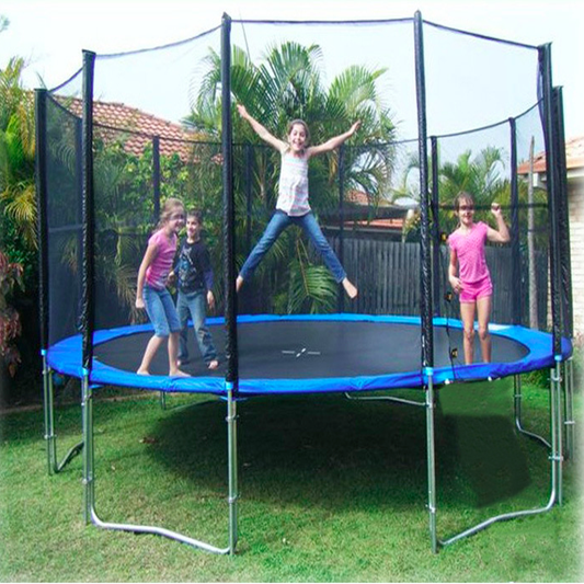 12FT TRAMPOLINE WITH STAIR & NET