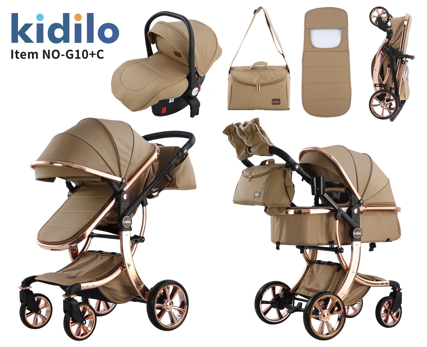 KIDS STROLLER DLX TRAVEL SET KIDILO