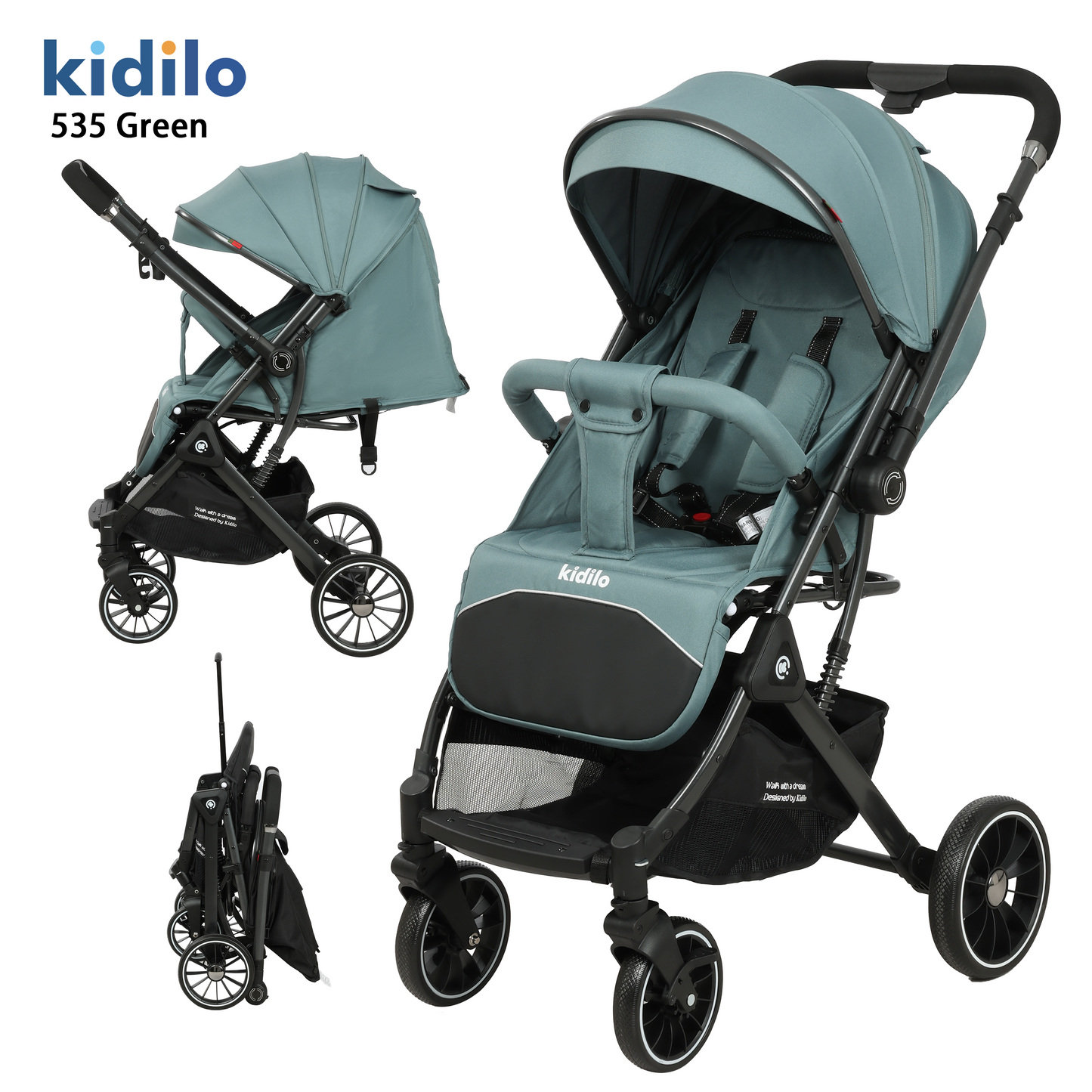 BABY SMART FOLDING STROLLER KIDILO