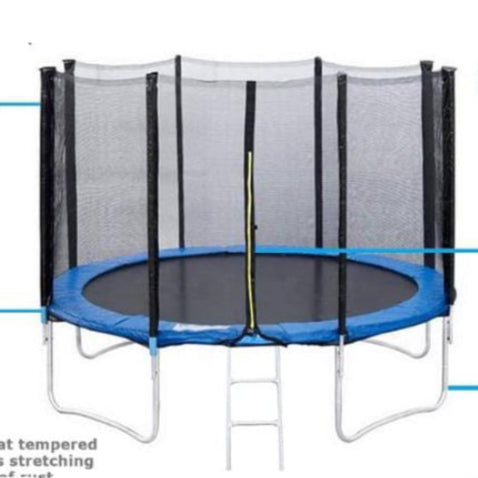 14FT TRAMPOLINE WITH STAIR & NET